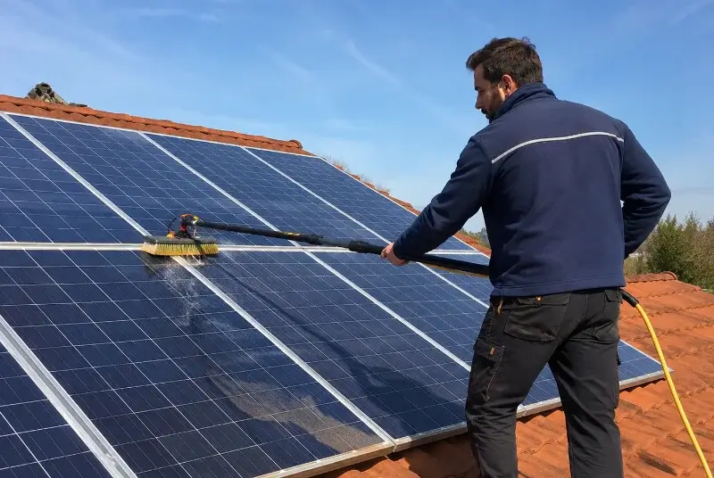 Nettoyage et entretien de panneaux solaires à Beaufou
